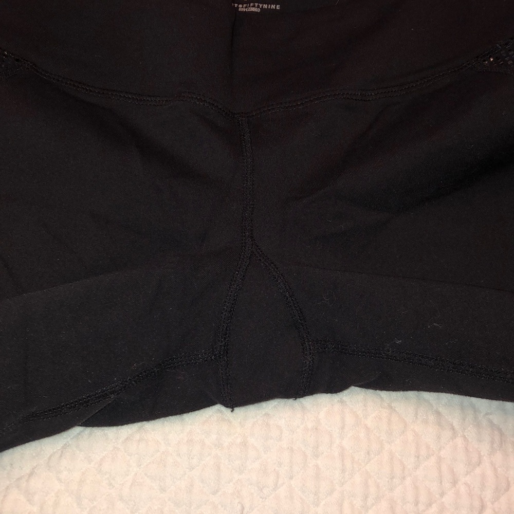 Cropped Athletic Tights Metallic Python Accent - image 3